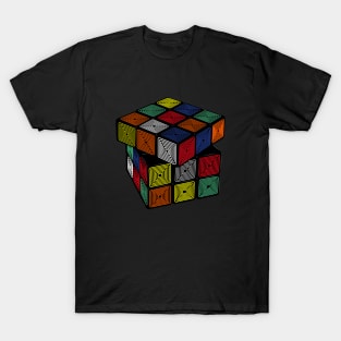 Electric Glow - Rubik's Cube Inspired Design for people who know How to Solve a Rubik's Cube T-Shirt